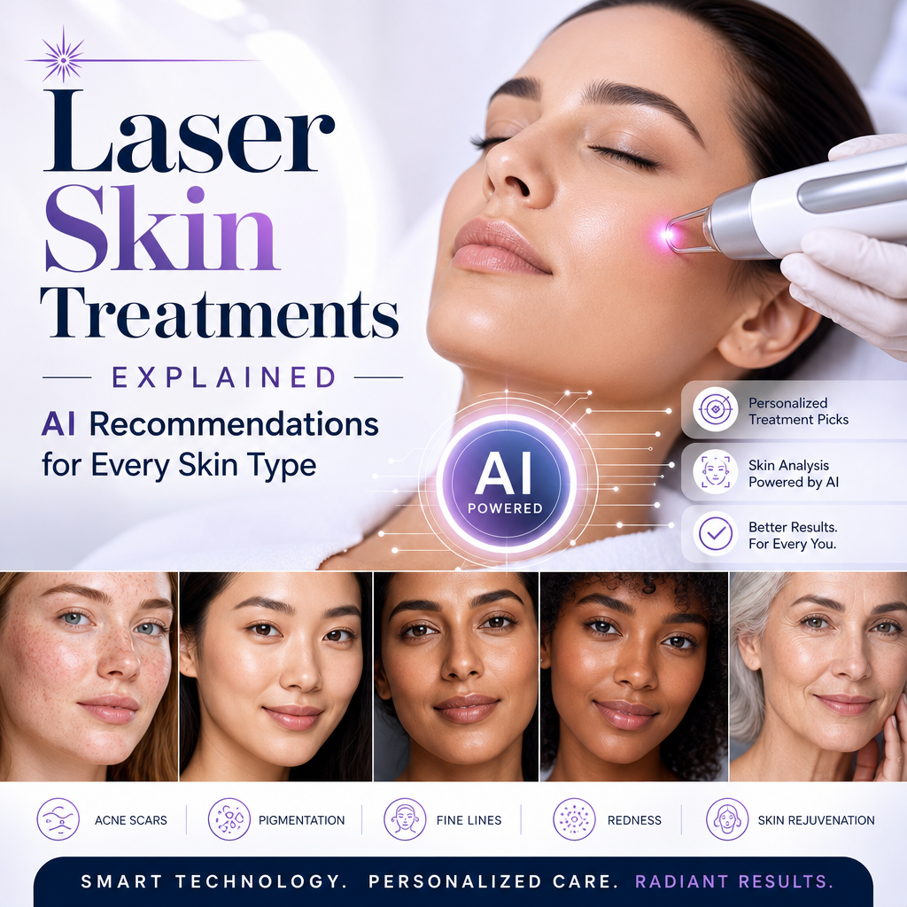 Illustration of Laser Skin Treatments Explained: AI Recommendations for Every Skin Type